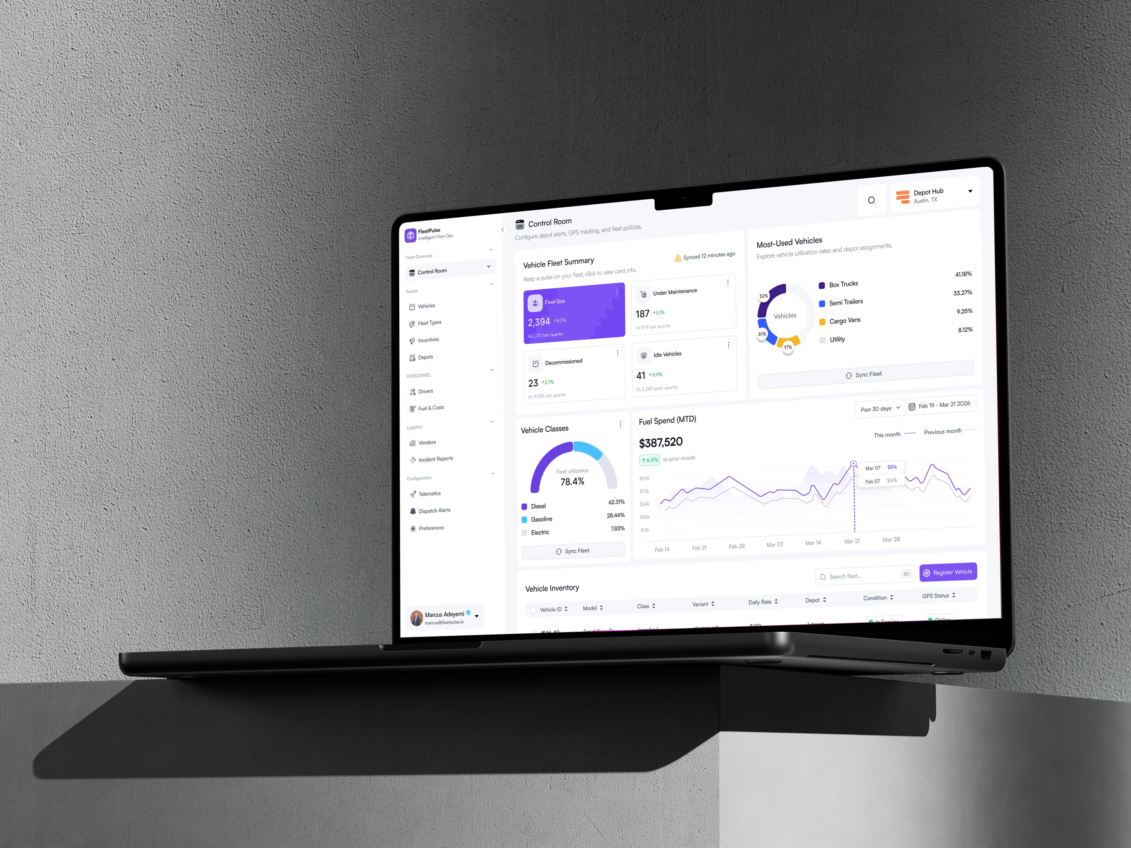 FleetPulse — Client Page